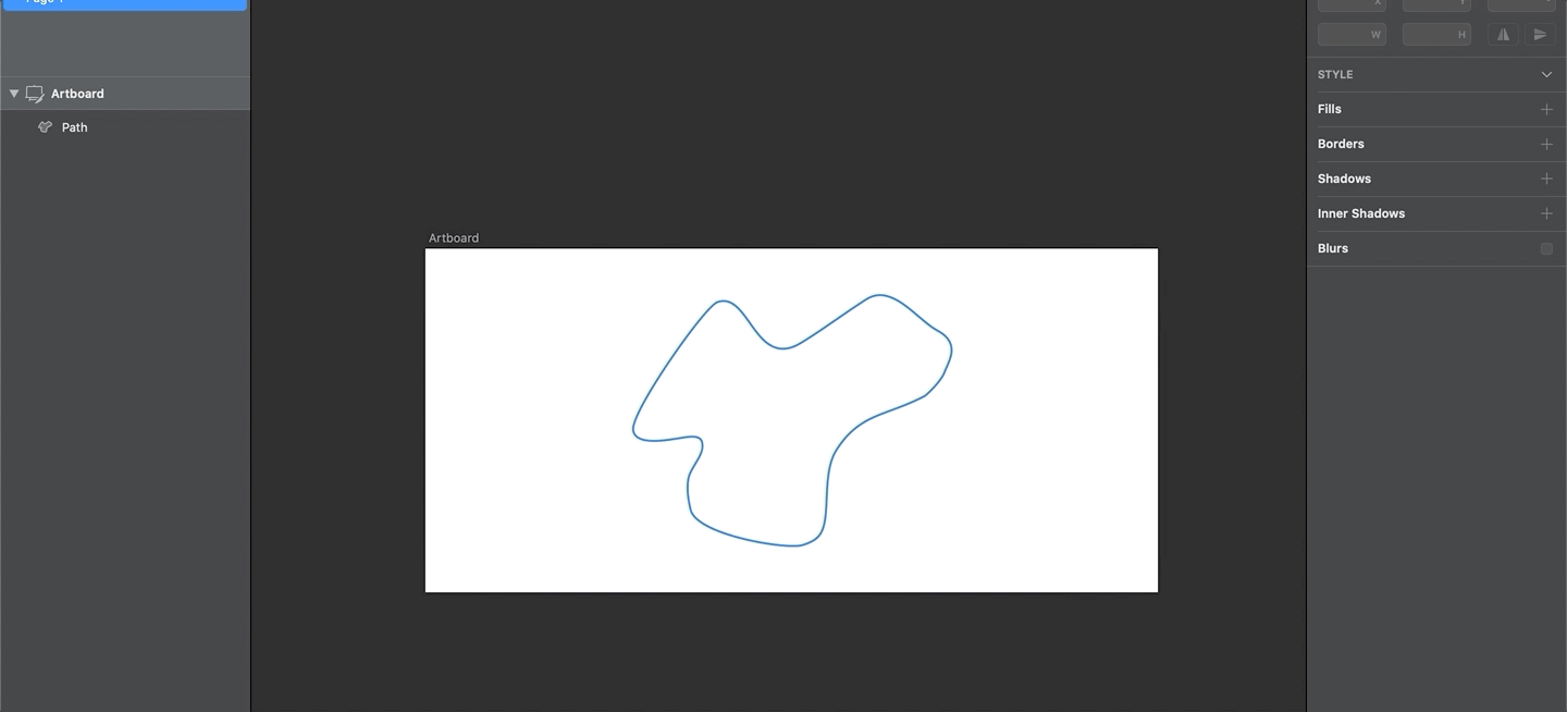 Visually showcasing in Sketch how the dash covers the entire path if it’s larger than the path’s length.