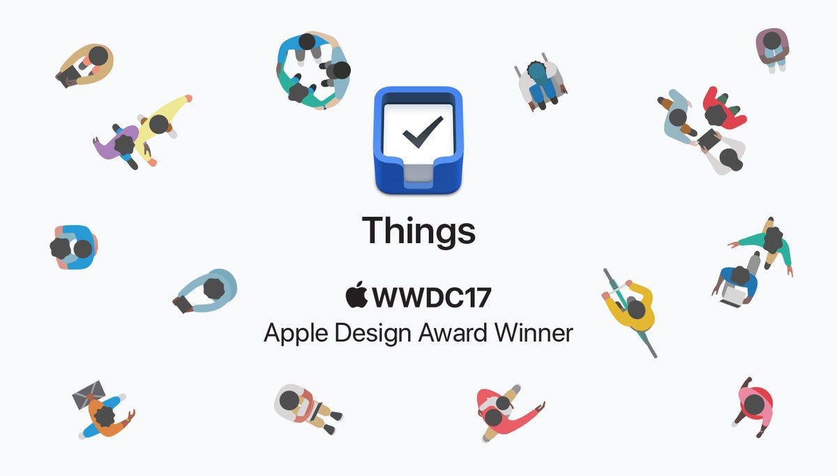 Things3 ha sido lanzada en Mayo 2.017. Ganadora de un Apple Design Award.