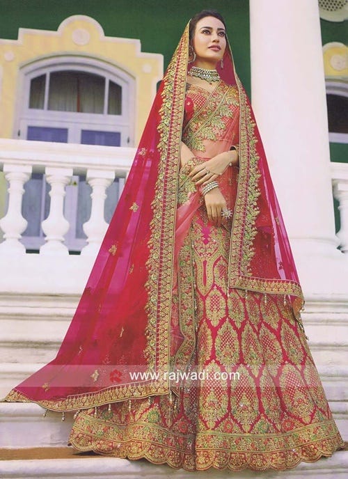 Stylish Ways To Drape A Dupatta On Lehenga Choli Rajwadi Medium