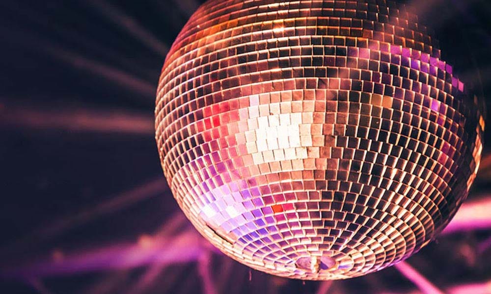It's OK To Like Disco. 
Disco Ball.-Rainy Day Activities