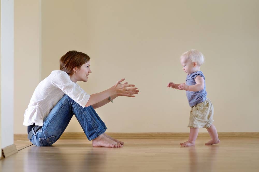 baby walking on hands and feet