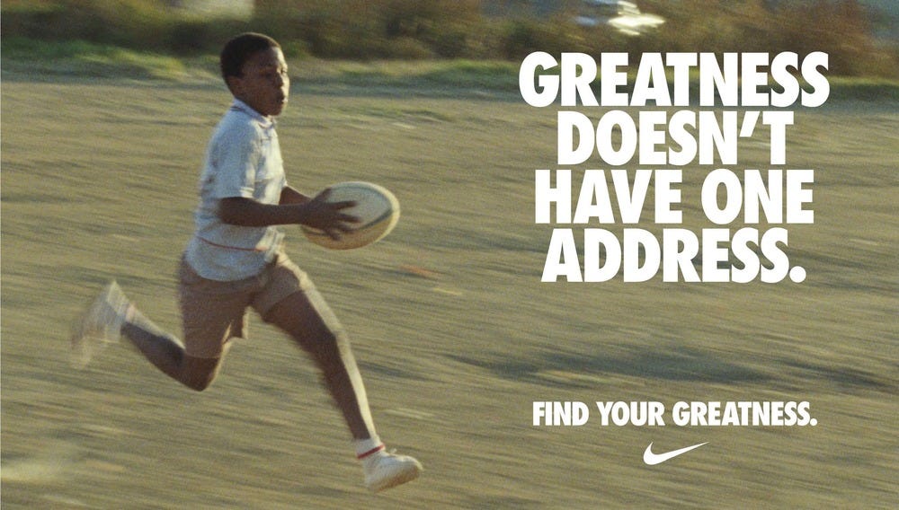 nike greatness commercial