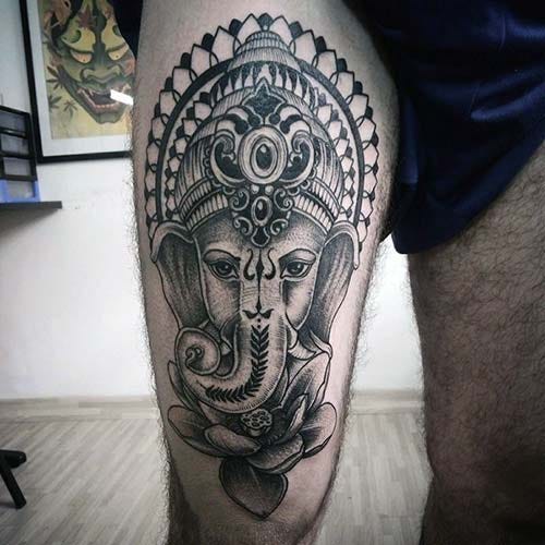 Mens Thigh Tattoos