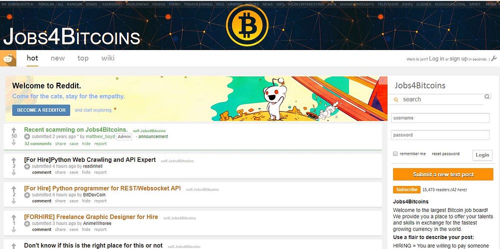 Earn bitcoin online reddit