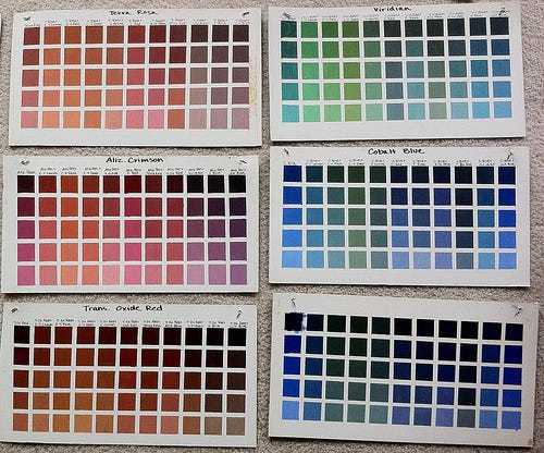 Richards Paint Color Chart