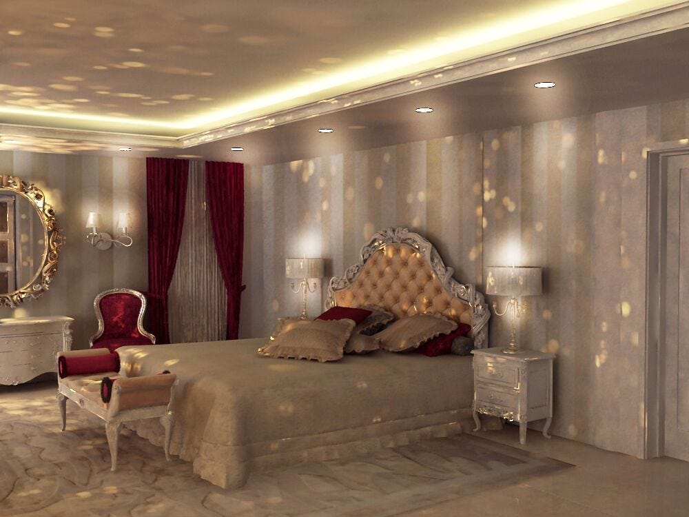 Curious To Have A Peak Into A Luxurious Oriental Bedroom
