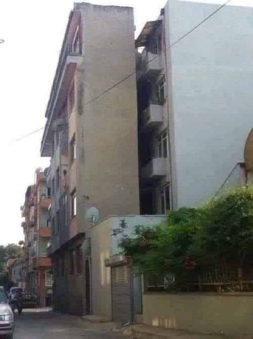 If you do not (yet) have claustrophobia, then living in one of these buildings will surely give you one!