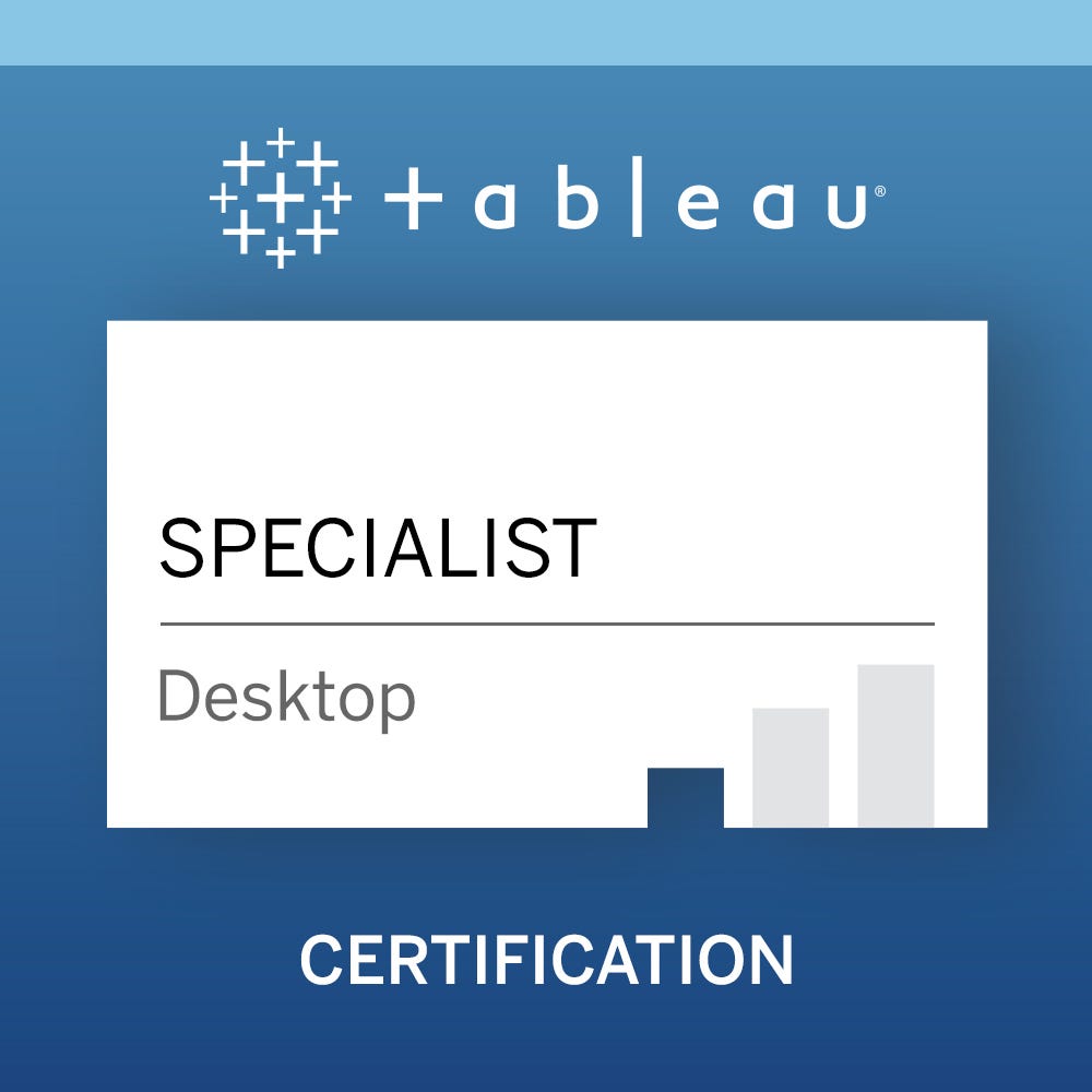 How to Crack the Tableau Desktop Specialist Exam in 15 Days | by Aasavari  Kaley | Level Up Coding