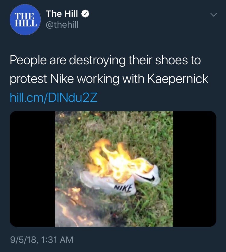 How Colin Kaepernick Got People to Burn Their Nikes | by BFoundAPen | Brian  — The Man Behind The Pen | Medium