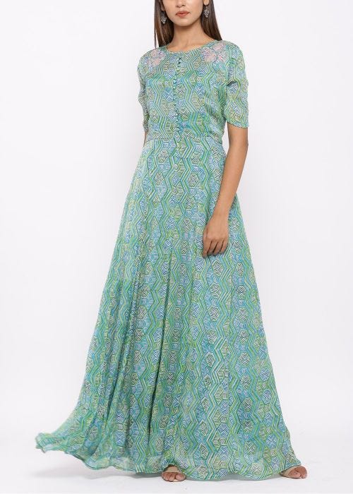 gown kurti design