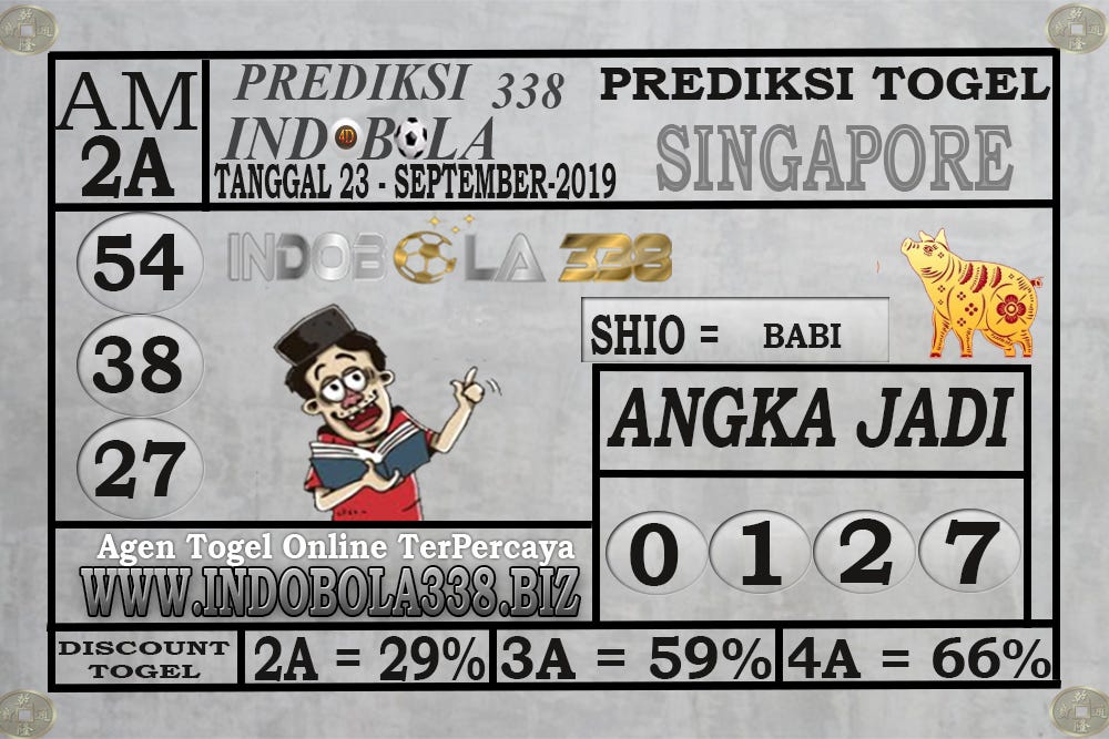 Prediksi Shio Togel Hari Ini Singapura
, Prediksi Togel Online Singapore 23 September 2019 By Indobola338 Prediksi Togel Online Jitu Medium
