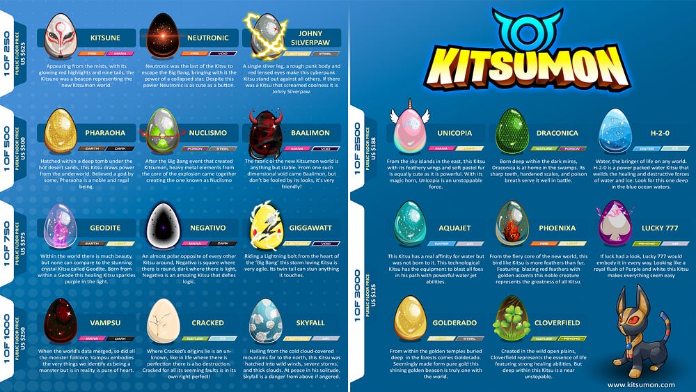 Example of Kitsumon eggs