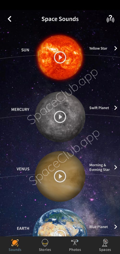 sample list image took from www.SpaceClub.app