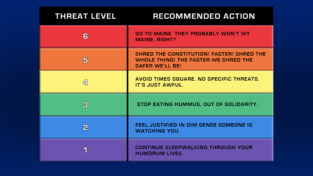 Proposals For New U.S. Terror Alert System by The Daily Show The