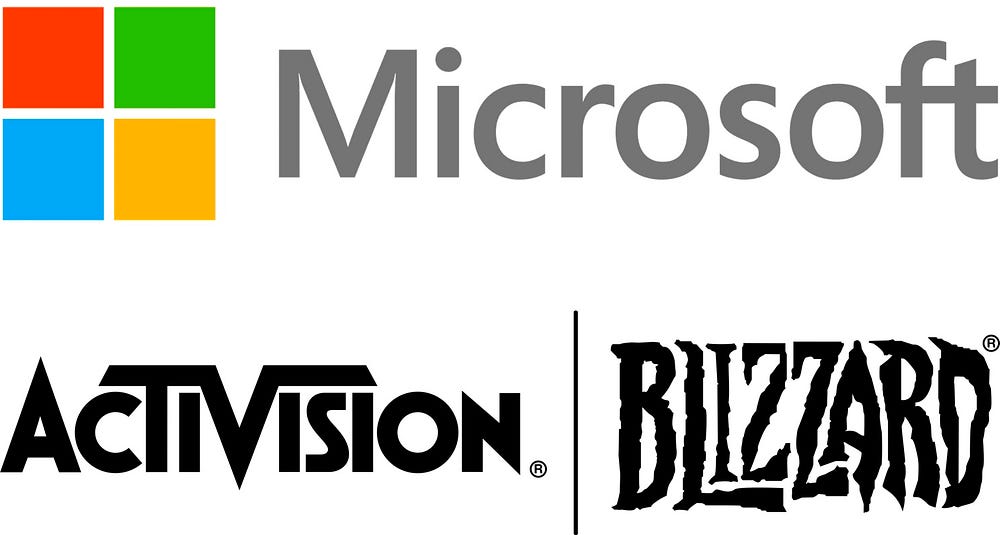 IMAGE: Microsoft and Activision Blizzard logos