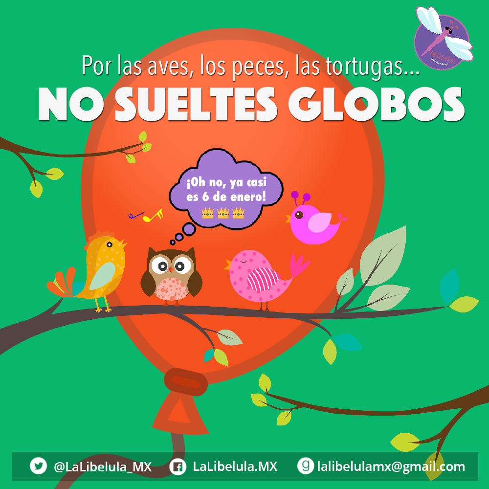 Los globos que soltamos el Día de Reyes no van al cielo, contaminan los  ecosistemas | by La Libélula México | Medium