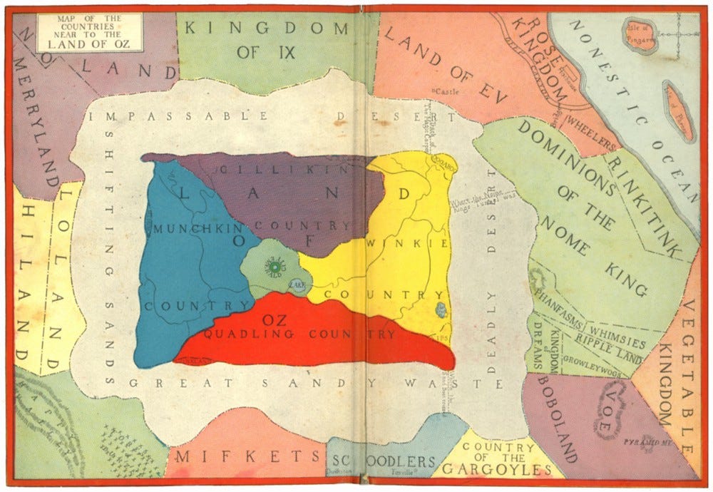William Denslow’s map of Oz