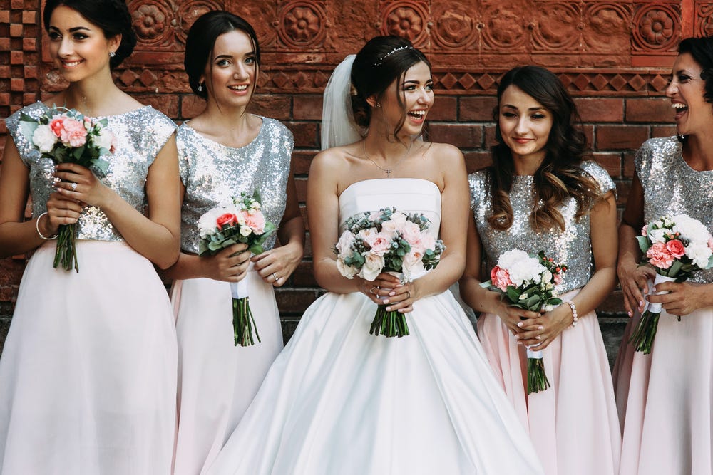 modern bridesmaids