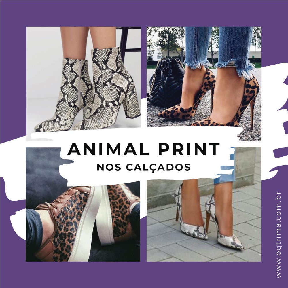 animal print calçados