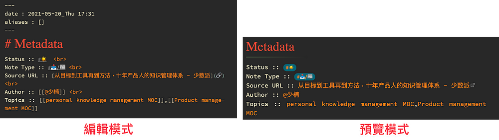 YAML Front Formatter 在預覽模式中是看不到的
