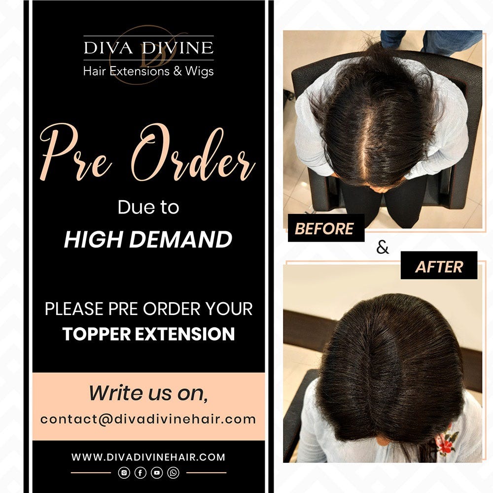Ladies Toppers Human Hair Extensions Manufacturer in India | by Diva Divine  Hair Extensions | Medium