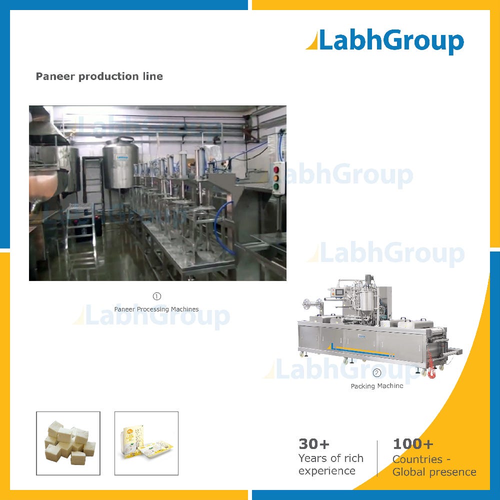 Paneer — cottage cheese manufacturing plant Labh Group by Dhruvil