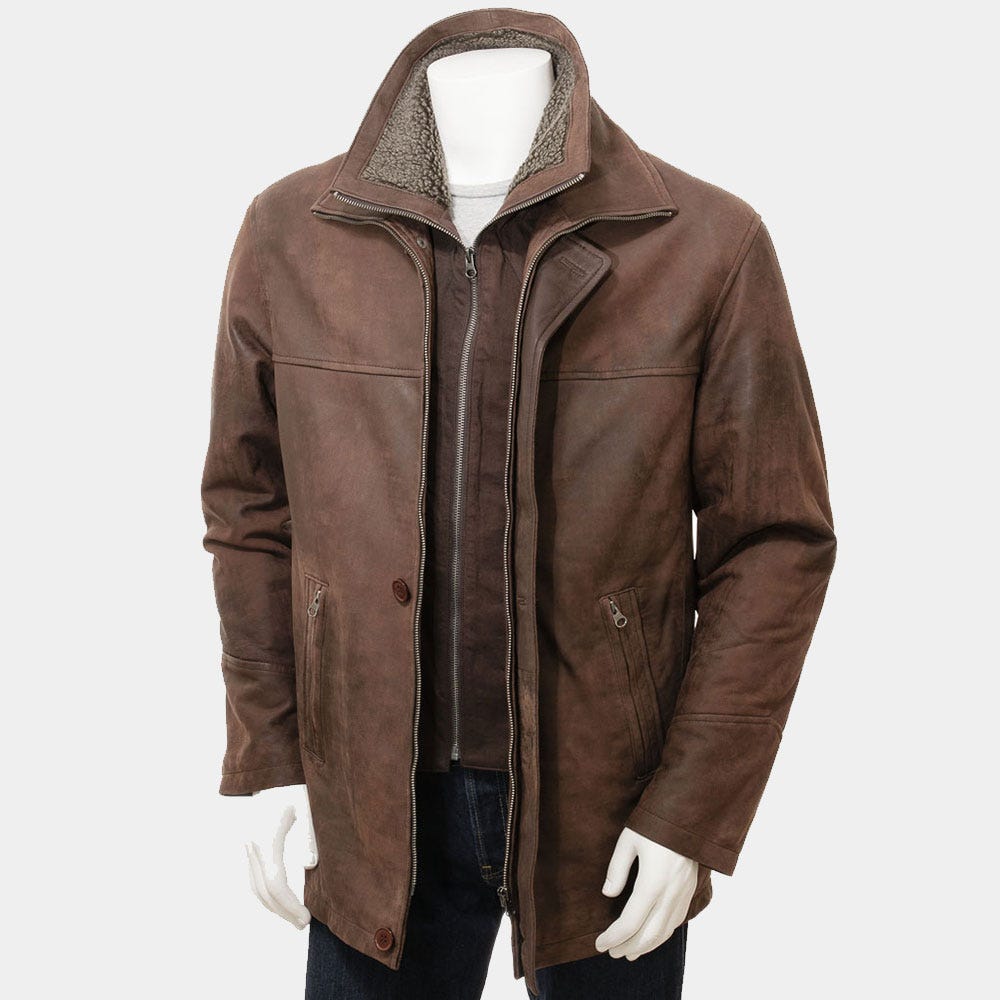 Mens Chestnut Leather Coat. A stunning leather coat with… | by tapfer ...