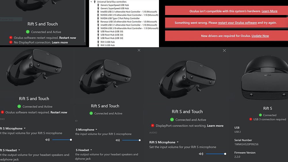 recommended specs for rift s