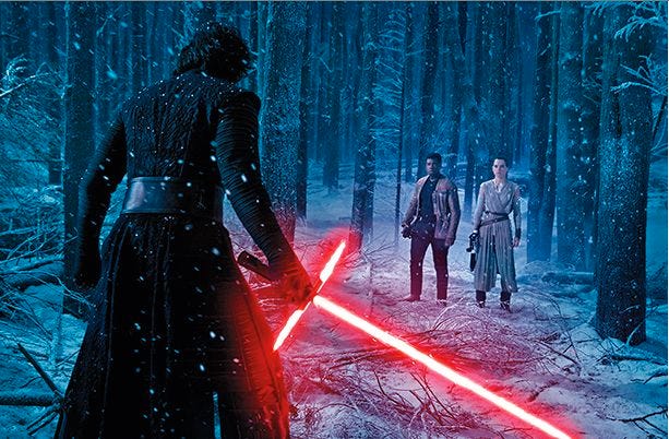 kylo ren vs finn kylo ren vs finn