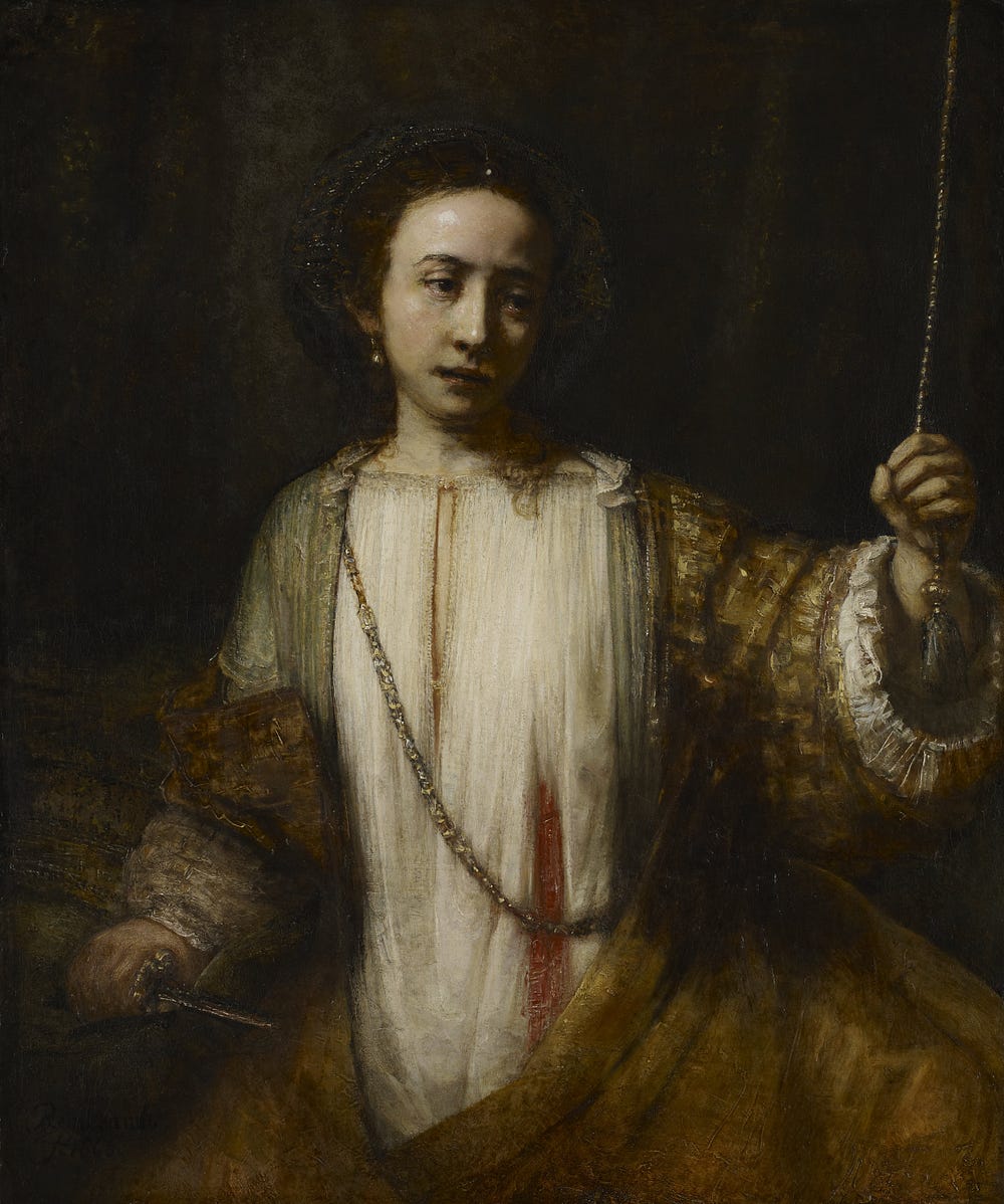 Rape Portraits Rembrandt S Lucretia And Feminism By Amanda Burkovski Medium