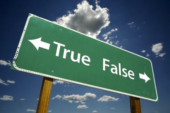 True or false