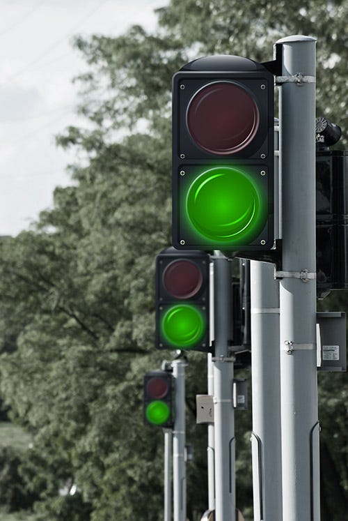 Reimagining traffic lights. Electric traffic lights were first… by