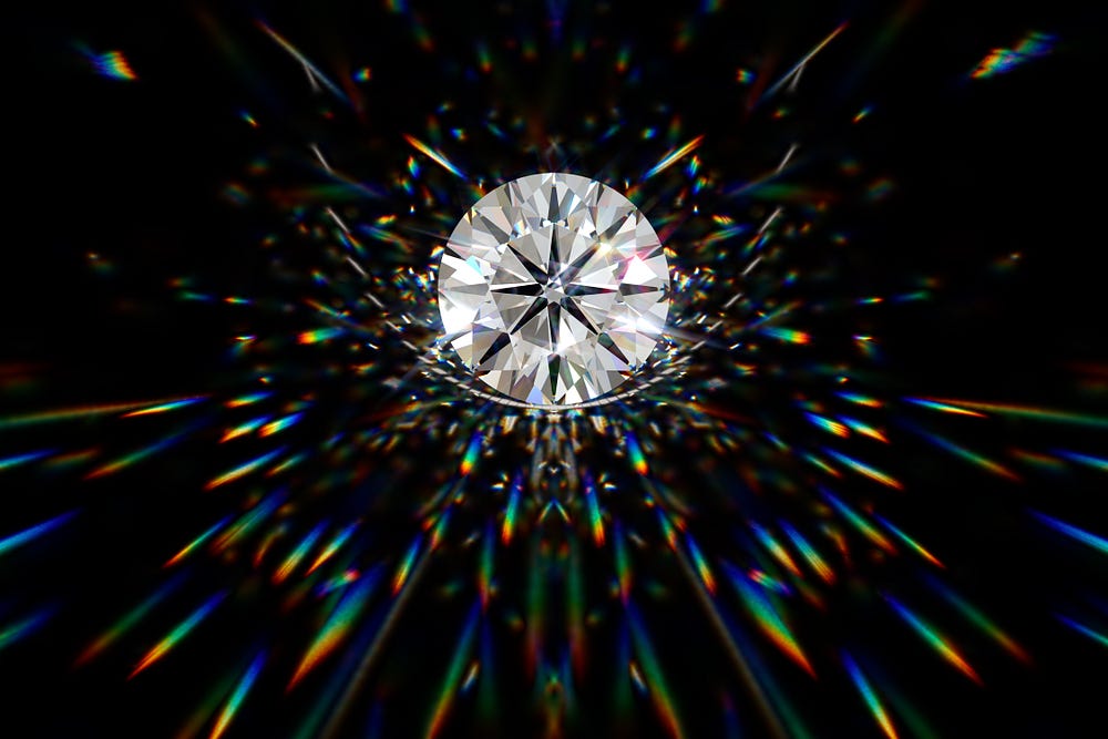 What Makes A Diamond Sparkle. What causes scintillation in a diamond