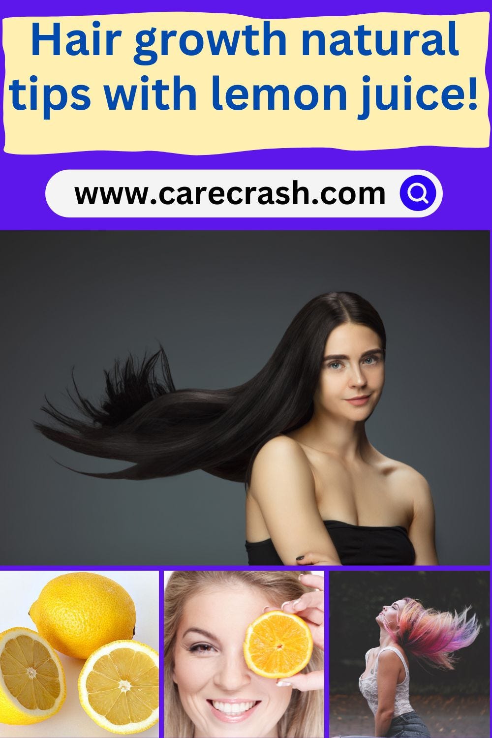 Hair growth natural tips with lemon juice! by Vid Amp Medium