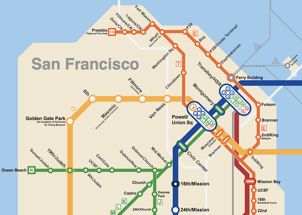 Bay Area 2050 the BART Metro Map by Adam Paul Susaneck Future Travel