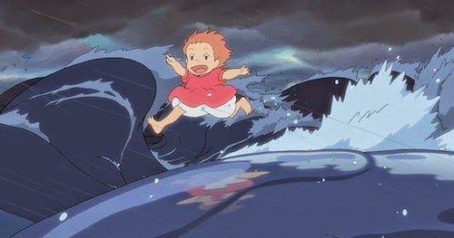 崖上的波妞 大雷 Netflix一次上了很多宮崎駿的電影 就來朝聖崖上的波妞 據說是跟龍貓一樣 非 By Bowen 儲思盆