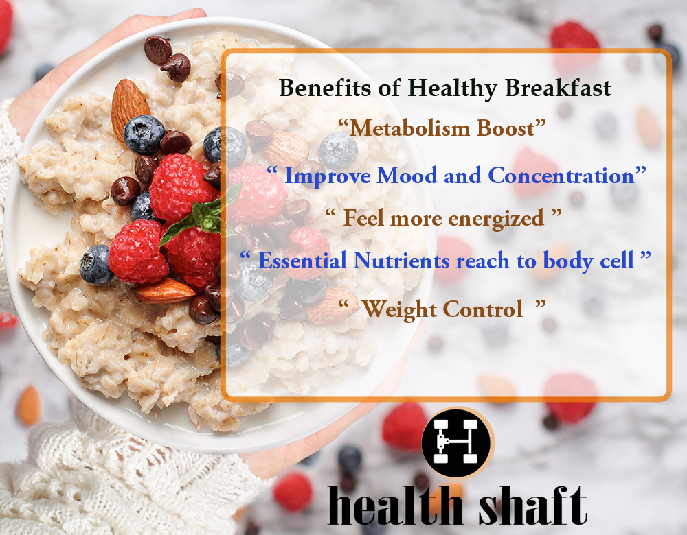 Benefits Of Healthy Breakfast For Essential Nutrient By Health Shaft