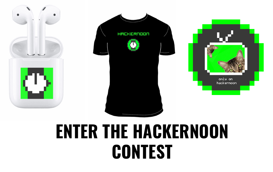 Hackernoon Medium - dear community we re giving away a pair of airpods and some hacker noon t shirt and stickers