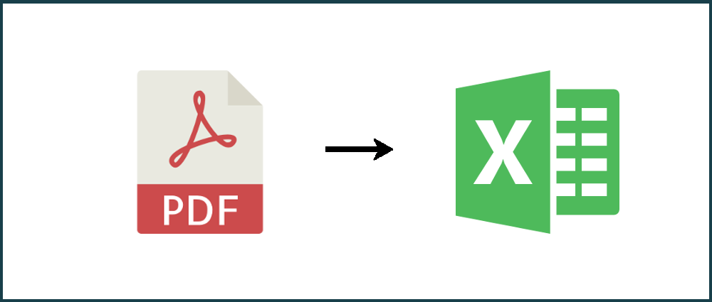 Convert pdf to excel