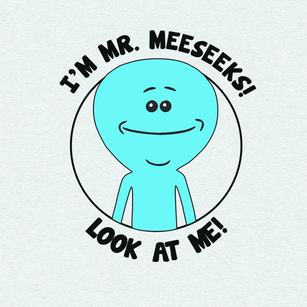 Image result for mr meeseeks