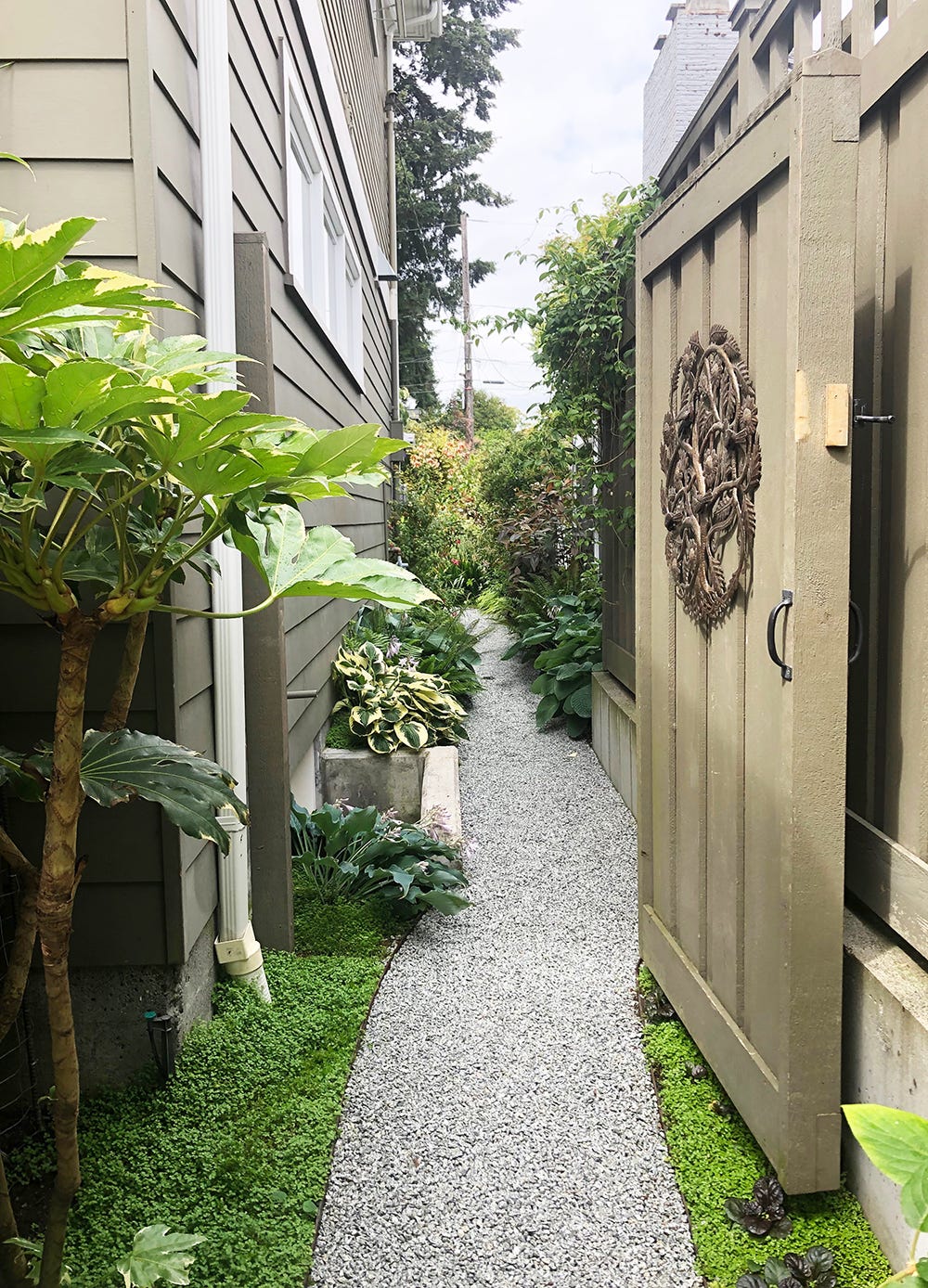 side of house landscaping narrow