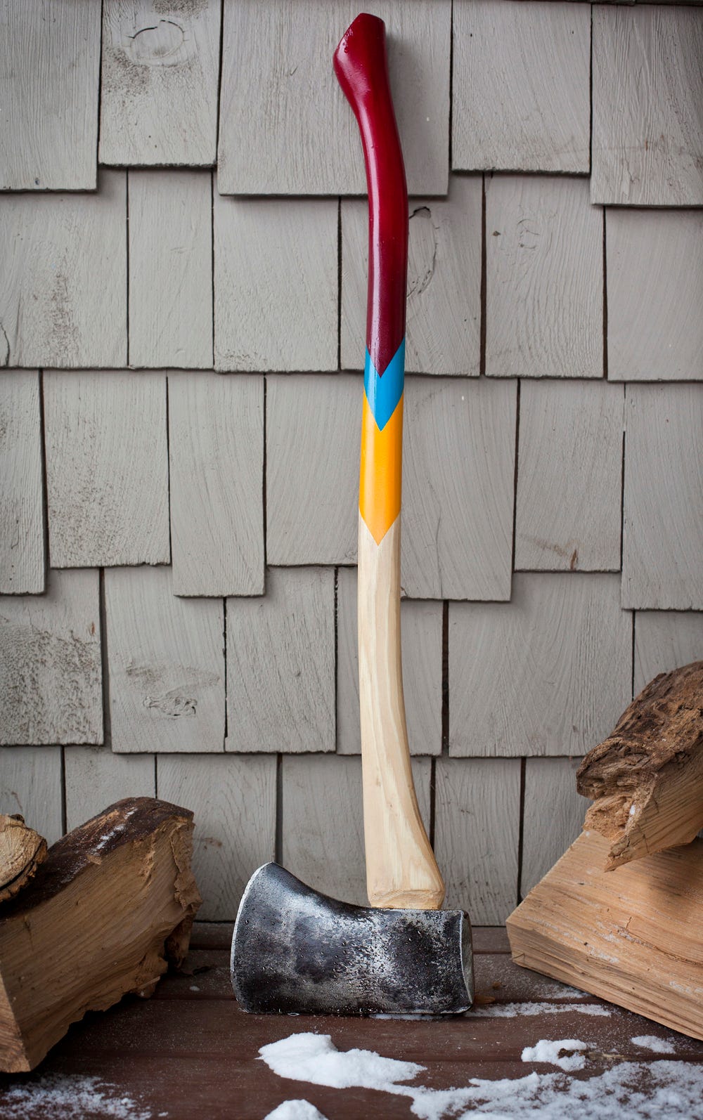 An American felling axe, restored by the author.