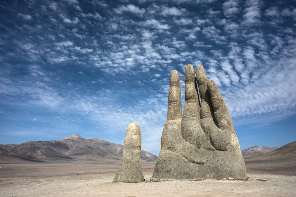 Giant In A Plaster Mask These Desert Lands Give Birth A Masked By 