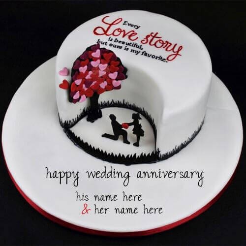 Happy Wedding Anniversary Wishes Birthdaywishes Cakeswithname