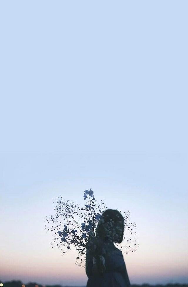 The Universe holding a life and the death watching it from somewhere.