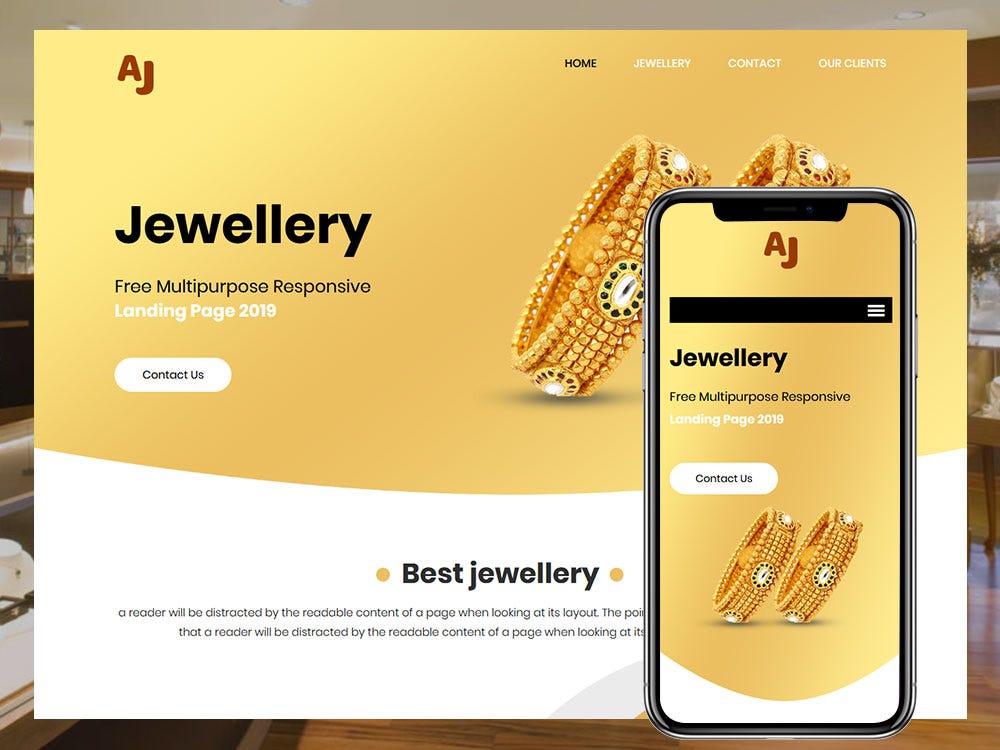 Aj Jewellery Shop Html Template By Html Design Free Html Template Medium