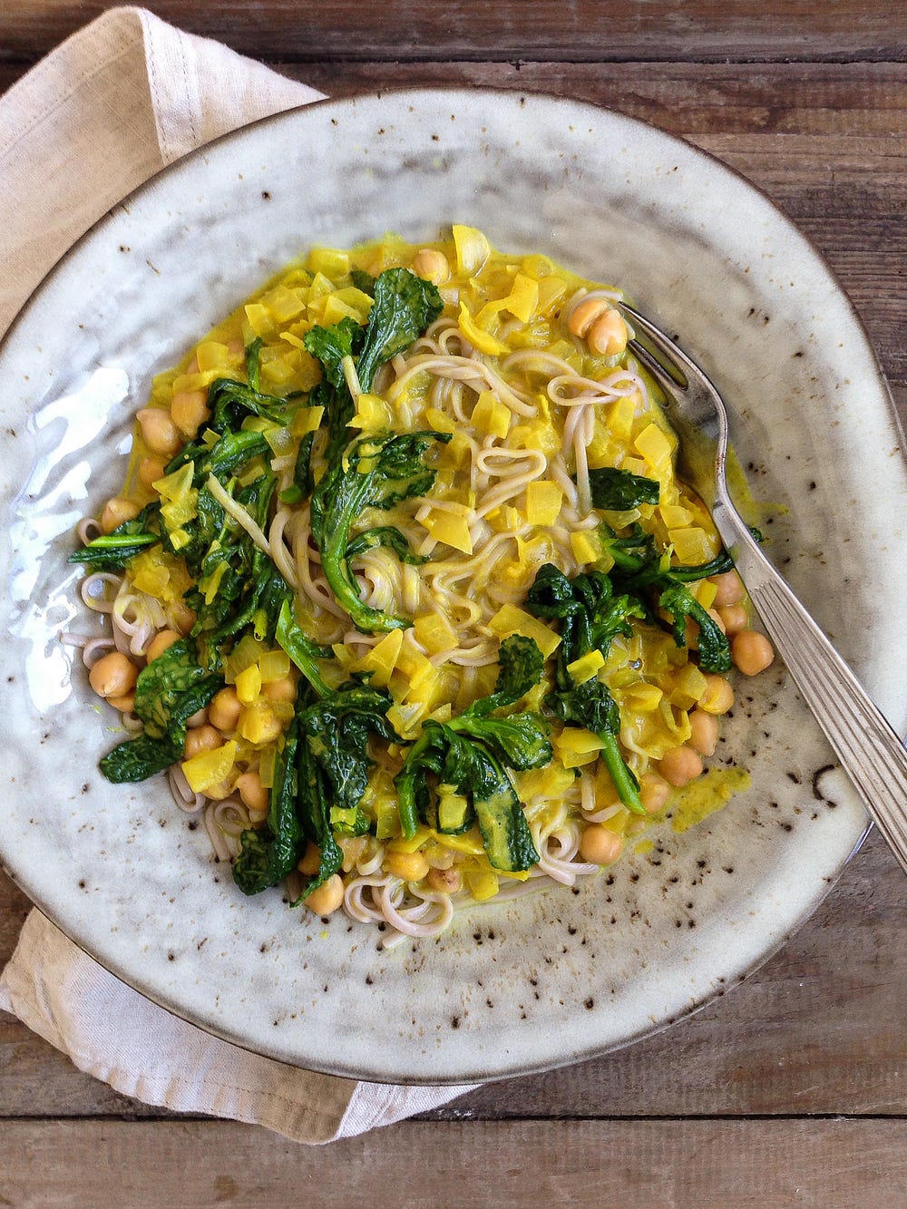 Soba Noodles with CurryPeanut Sauce and Tuscan Kale by Eat Grim
