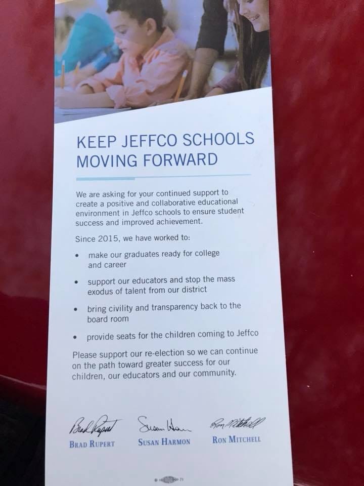 Misleading Jeffco School Board Election Information by Leonor Lucero