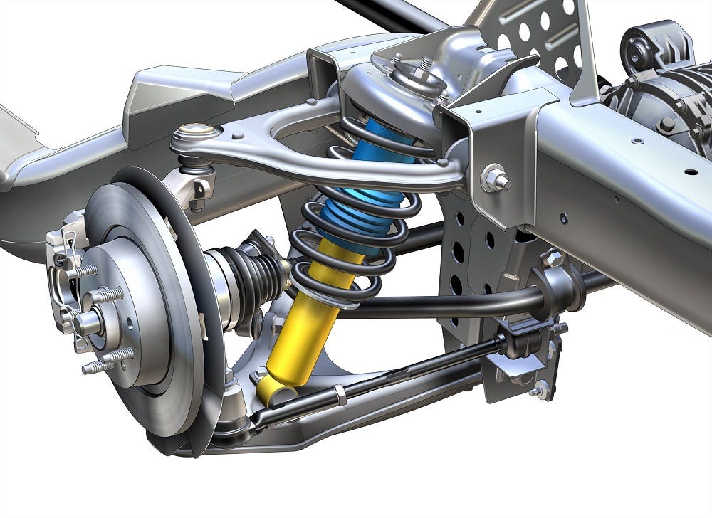 Car And Vtruck Suspensions With Diagrams