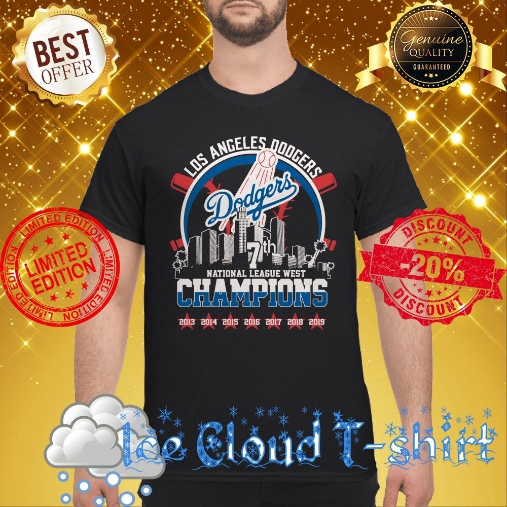 dodgers nl west champs shirt
